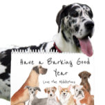 Dogs Lovers Pet Fun Quote  Calendar<br><div class="desc">A range of dogs are featured on this cute and funny yearly calendar. Each dog has a featured quote for you to contemplate during the month. Your name can be on the front if this is a gift or it can be deleted altogether if you want. A fun holiday gift....</div>