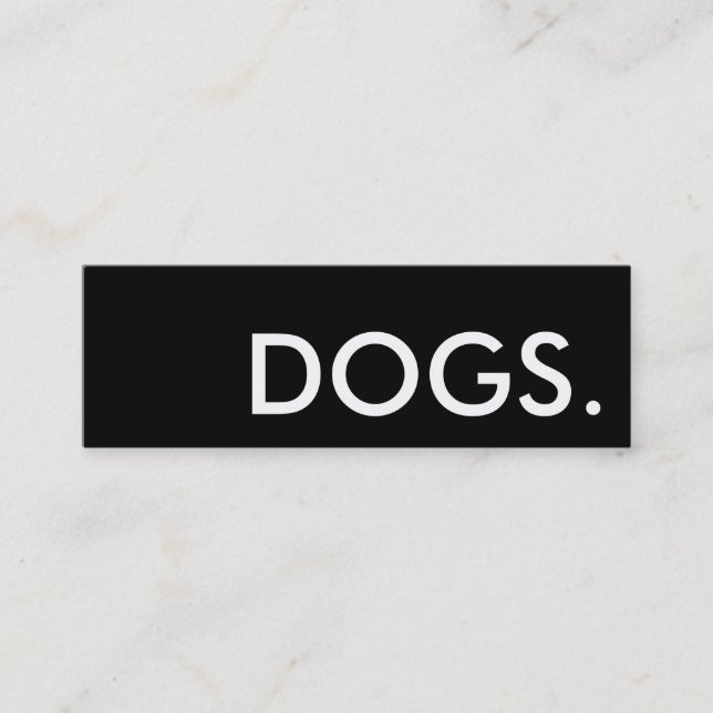 dogs. loyalty punch card (Front)
