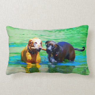 Dogs Lumbar Pillow