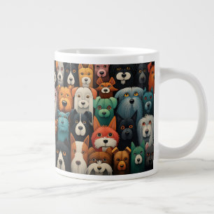 Dogs Make The Best Friends Gift Giant Coffee Mug