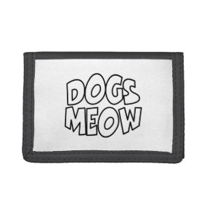 Dogs Meow Tri-fold Wallet