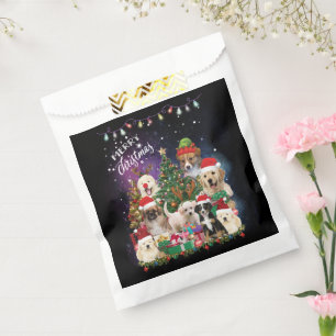 Dogs Merry Christmas Light Favor Bag