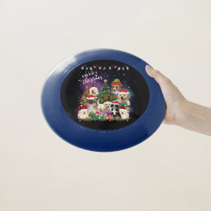 Dogs Merry Christmas Light Wham-O Frisbee
