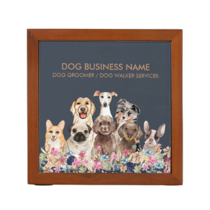 Dogs Modern Business Desk Organizer