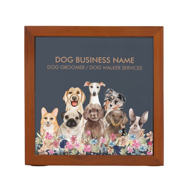 Dogs Modern Business Desk Organizer