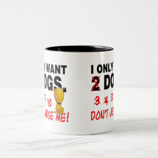 Dogs mug - don't judge me!