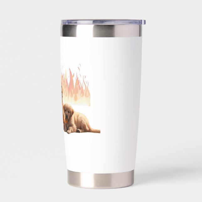 Dogs my best friend insulated tumbler (Left)