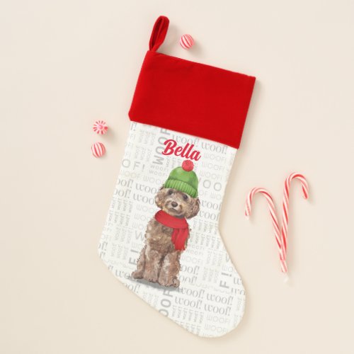 Dogs Name Cockapoo Christmas Stocking