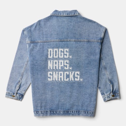 Dogs Naps Snac Denim Jacket