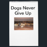 Dogs Never Give Up Calendar Storybook<br><div class="desc">This is a special type of calendar that can be read as a storybook!</div>
