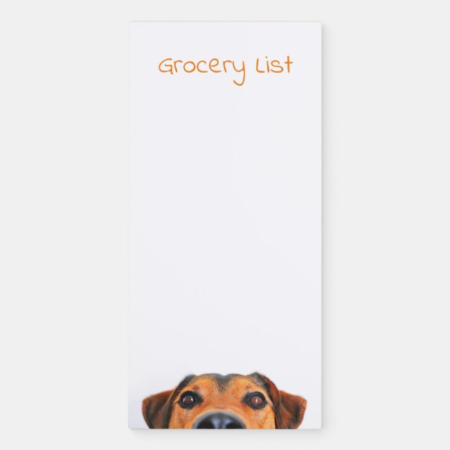 Dog's Nose / Grocery List Magnetic Notepad