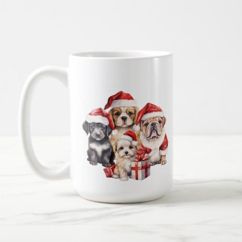 Dogs of Christmas cute dog lover  Coffee Mug