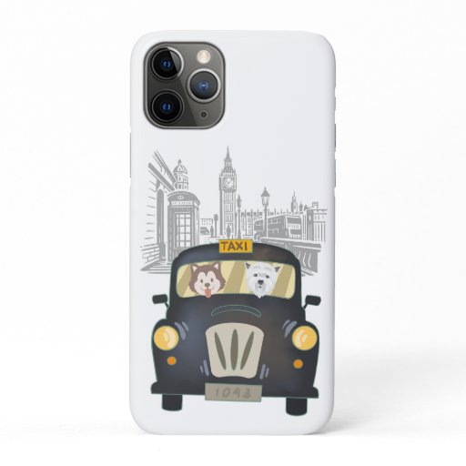 Dogs of London Black Taxi Cab  iPhone 11 Pro Case
