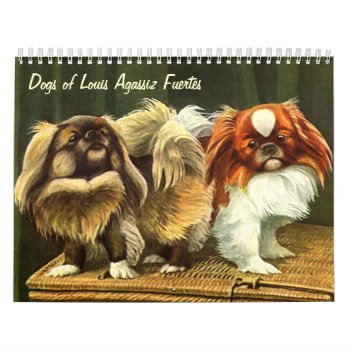 Dogs Of Louis Agassiz Fuertes Calendar by DoggieAvenue at Zazzle