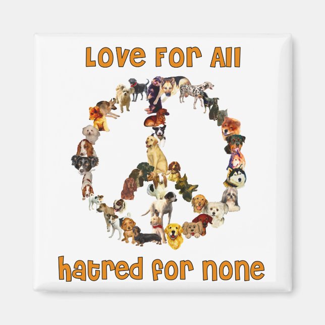 Dogs Of Peace Magnet (Front)