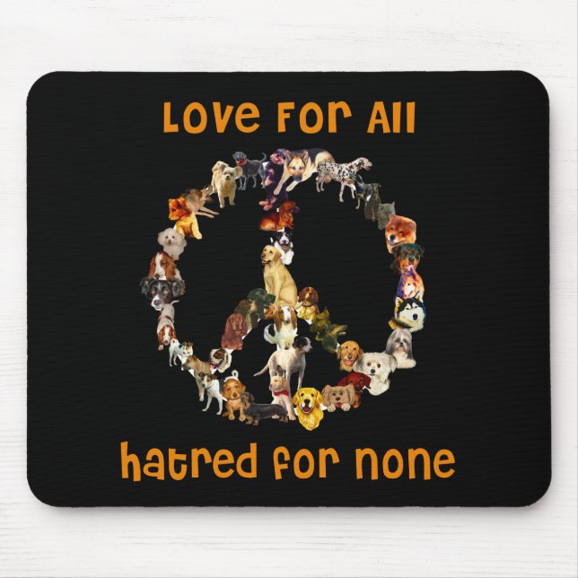 Dogs Of Peace Mouse Pad (Front)