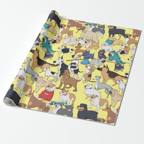 Dogs of the World Wrapping Paper