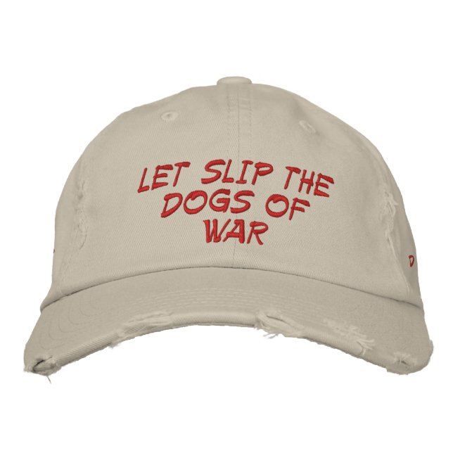 Dogs of War 1-32 Embroidered Baseball Cap (Front)