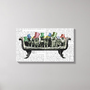 Dogs on Sofa Canvas Print