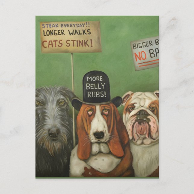 Dogs On Strike Postcard (Front)