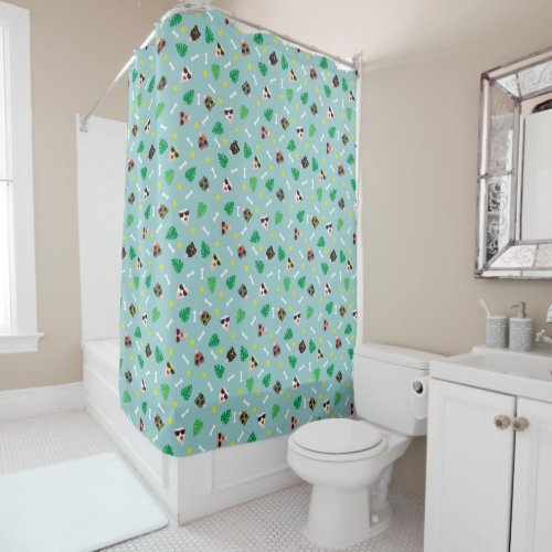Dogs on Vacation Shower Curtain