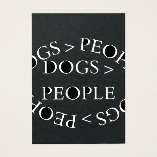 Dogs Over People – Funny Dog Quote (Front)
