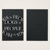 Dogs Over People – Funny Dog Quote (Front & Back)