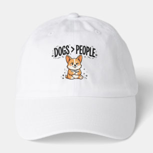 Dogs Over People Sassy Corgi Tee Hat