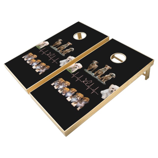 Dogs package, Funny Dogs package Cornhole Set (Angled)