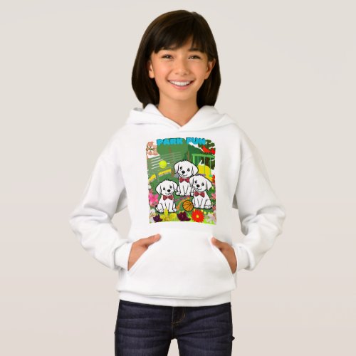 Dogs Paradise Floral Fun in the Park Hoodie