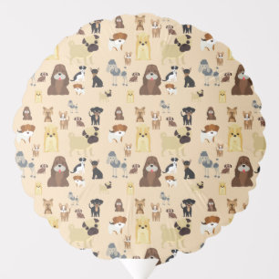 dogs pattern balloon