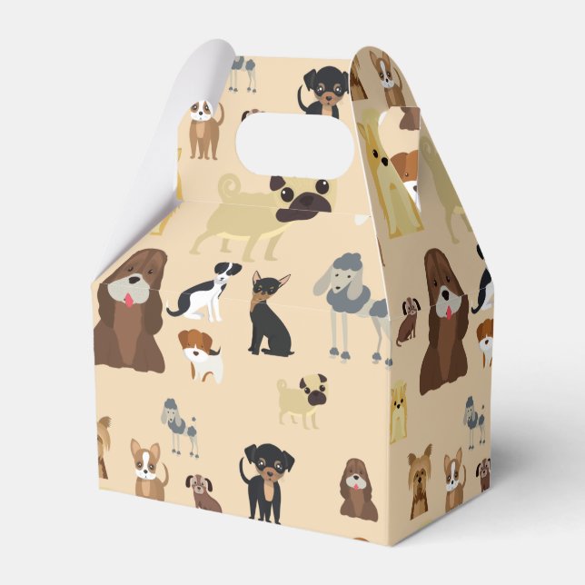 dogs pattern favor boxes (Front Side)