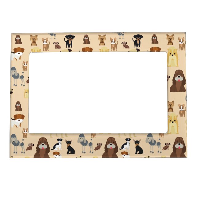 dogs pattern magnetic frame (Front)