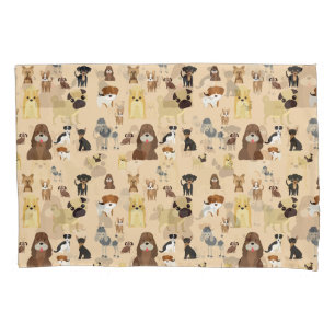 dogs pattern. pillow case