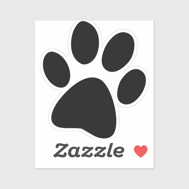 Dog's Paw Print  Sticker (Sheet)
