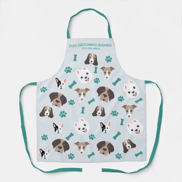 Dogs paws bone pet printed apron