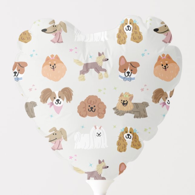 Dogs Pets Kids Birthday Party Balloon (Front)