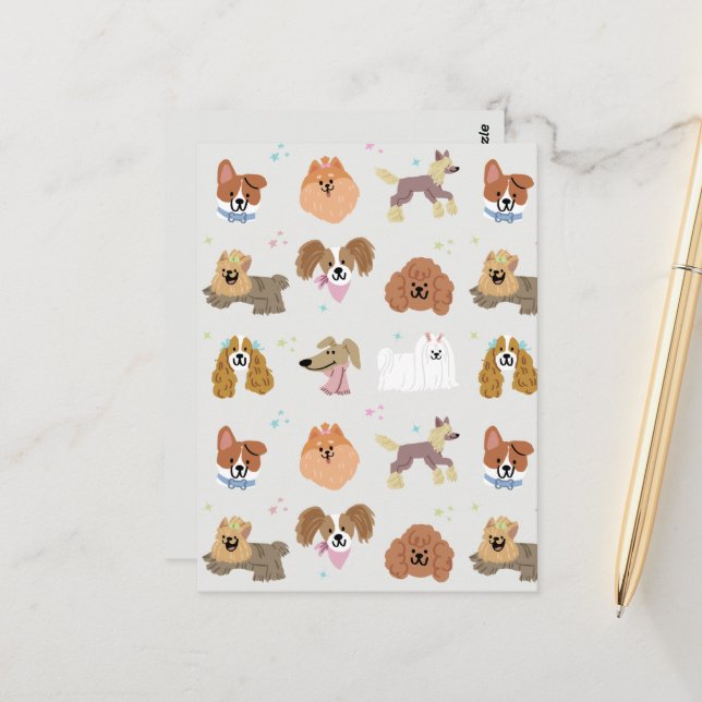 Dogs Pets Kids Stationery Card (Front/Back In Situ)