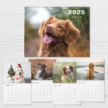 Dogs Photo Collage Modern 2025 Calendar<br><div class="desc">Dogs Photo Modern 2025 Calendar. Add your favourite photos of dogs if you want to replace some of offered and create perfect calendar for 2025 year!</div>