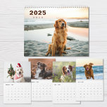 Dogs Photo Collage Modern 2025 Calendar<br><div class="desc">Dogs Photo Collage Modern 2025 Calendar. Add your favourite photos of dogs if you want to replace some of offered and create perfect calendar for 2025 year!</div>