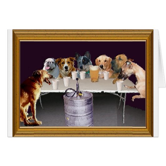 Dogs Playing Cards (Front Horizontal)