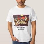 Dogs Playing Cards By C.m. Coolidge T-shirt at Zazzle