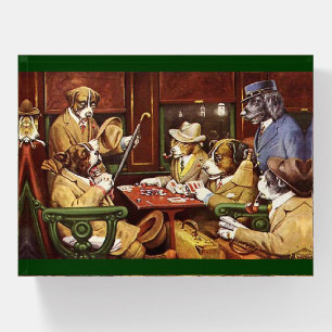 Dogs Playing Cards  Paperweight