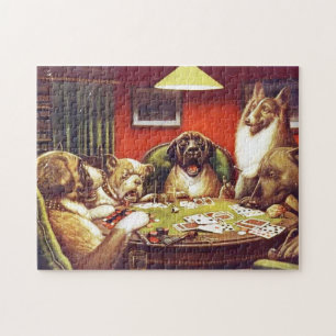 Dogs Playing Cards puzzle