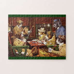 Dogs Playing Cards puzzle