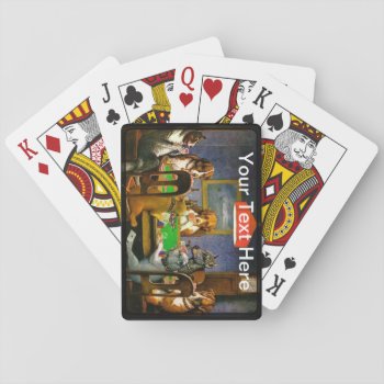 Dogs Playing Poker- A Friend In Need Custom Playing Cards by MakeChecks at Zazzle