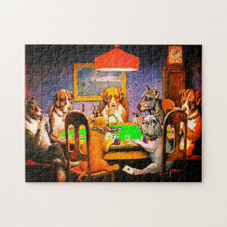 Poker dogs jigsaw puzzle