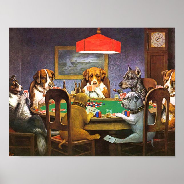 Dogs Playing Poker A Friend In Need Poster (Front)