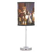 Dogs Playing Poker A Friend In Need Table Lamp (Back)