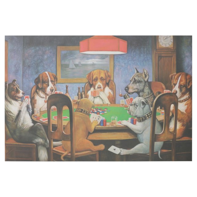 Dogs Playing Poker by C.M. Coolidge Gallery Wrap (Front)